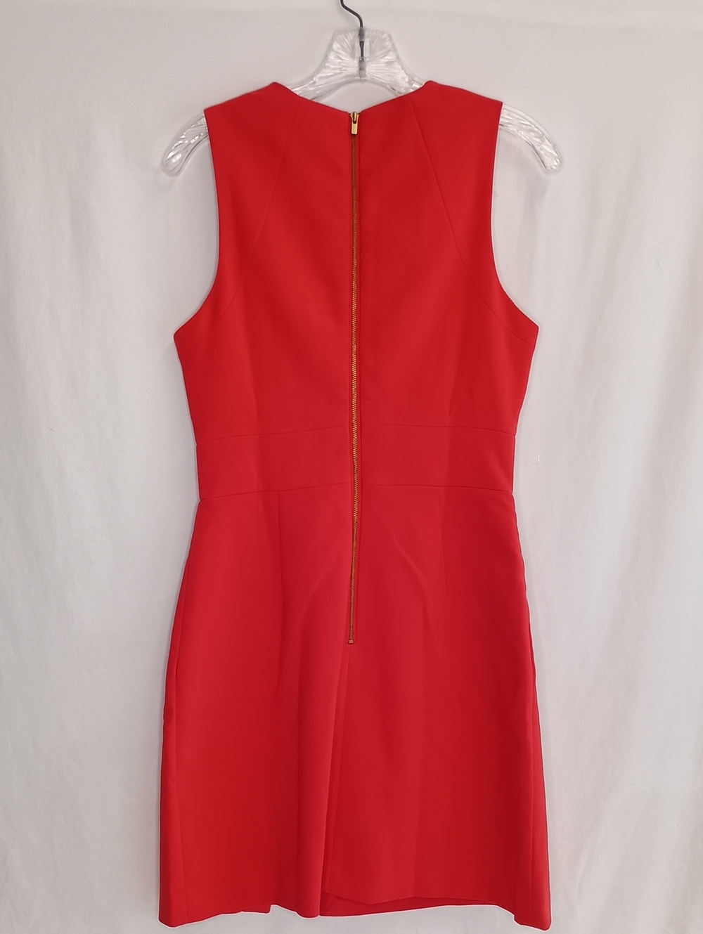 Banana Republic Orange-Red Faux Wrap Dress | Size 6 | Classic - Picture 4 of 8